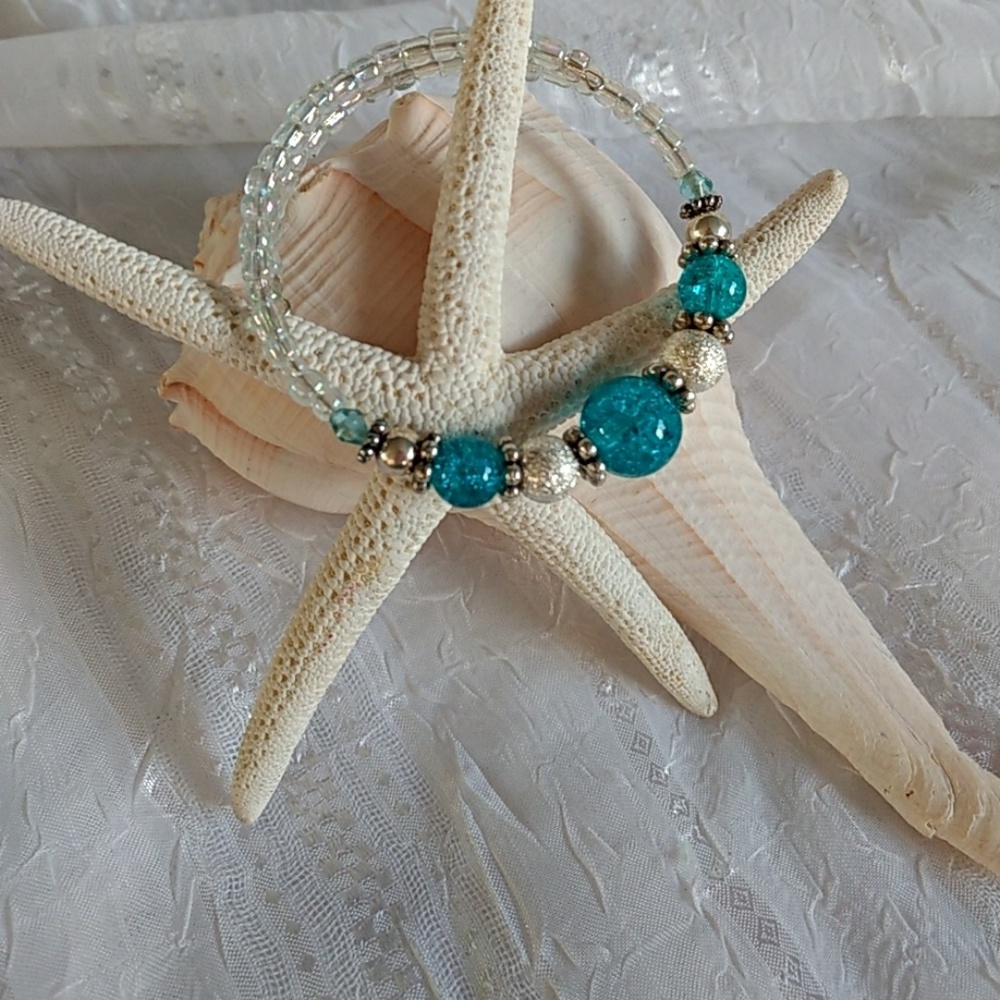 Handmade Memory Wire Bracelet